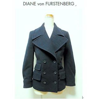 ダイアンフォンファステンバーグ(DIANE von FURSTENBERG)の＊DVF＊ダイアンフォンファステンバーグ＊Pコート＊裏地シルク＊(ピーコート)