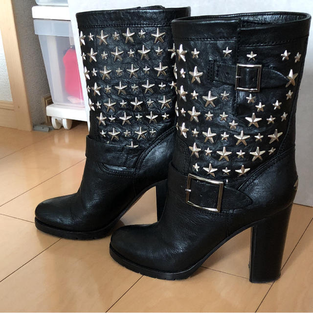 JIMMY CHOO スタッズ ブーツ | sweatreno.com