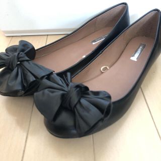 ザラ(ZARA)のZARA レザー フラットシューズ(バレエシューズ)