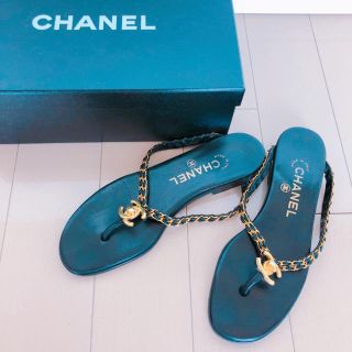 シャネル(CHANEL)のCHANEL チェーン サンダル(サンダル)