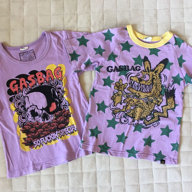 GASBAG(ガスバッグ)の130㎝ GASBAG 半袖Ｔシャツ2枚☆サイズ7 キッズ/ベビー/マタニティのキッズ服男の子用(90cm~)(その他)の商品写真