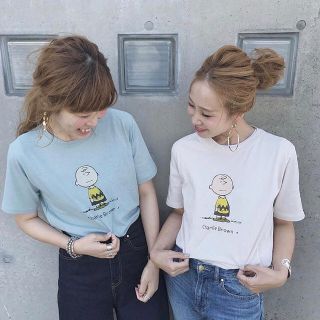 トゥデイフル(TODAYFUL)の新品 Mite チャーリーブラウン Tシャツ カットソー スヌーピー キャラT(Tシャツ(半袖/袖なし))