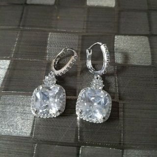 スクエア&ラウンド.ビジューピアス(ピアス)