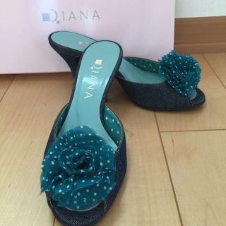 ダイアナ(DIANA)の✨sail✨DIANAダイアナ✨デニムの可愛いミュール✨22(サンダル)