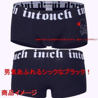 INTOUCH ボクサーパンツ　ブラック　ハートワンポイント　ＸＬサイズ(ボクサーパンツ)