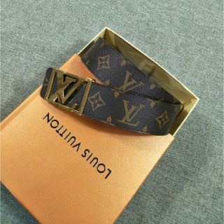 ルイヴィトン(LOUIS VUITTON)のルイ・ヴィトン LOUIS VUITTON ブラウンxモノグラム　ベルト 美品(ベルト)