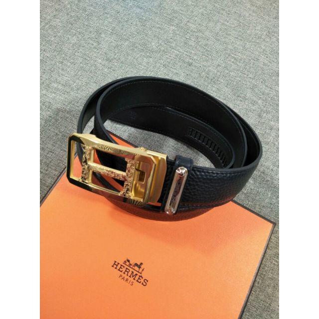 未使用付属品★エルメス　HERMES★　メンズ　ベルト　ブラック