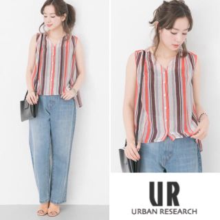 アーバンリサーチ(URBAN RESEARCH)のアーバンリサーチ☆マルチストライプブラウス(シャツ/ブラウス(半袖/袖なし))