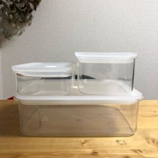 ムジルシリョウヒン(MUJI (無印良品))の無印良品 バルブ付き密開保存容器(容器)