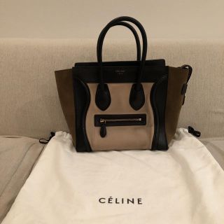 セリーヌ(celine)のセリーヌ☆マイクロ  ラゲージ  バイカラー(ハンドバッグ)