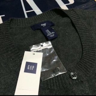 ギャップ(GAP)のGAP ニットカーディガン グレーM 新品未使用‼️(カーディガン)