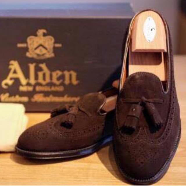 Alden(オールデン)のALDEN 新品7 タッセルウイング ローファー スエード オールデン メンズの靴/シューズ(ドレス/ビジネス)の商品写真