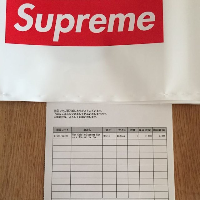 Supreme(シュプリーム)のMサイズ supreme tee  NanGoldin メンズのトップス(その他)の商品写真