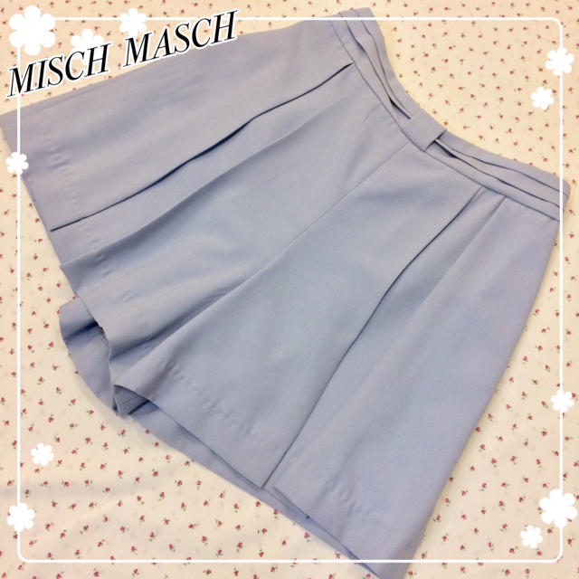 MISCH MASCH(ミッシュマッシュ)の♡定価約7000円♡美品♡MISCH  MASCH♡リボンキュロット♡ブルー♡ レディースのパンツ(キュロット)の商品写真