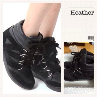 ヘザー(heather)のヘザー♡ほぼ新品 インヒールスニーカー(スニーカー)