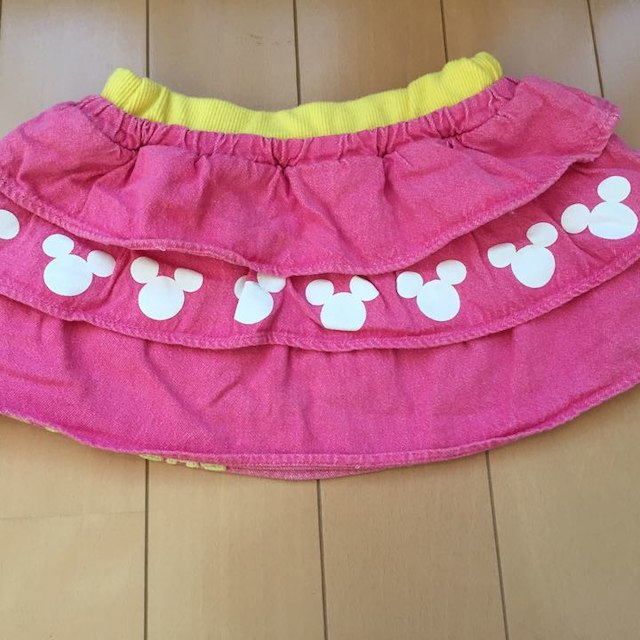 BABYDOLL(ベビードール)のBABY DOLL ベビードール ディズニー ミッキー スカート ピンク 80 キッズ/ベビー/マタニティのベビー服(~85cm)(スカート)の商品写真