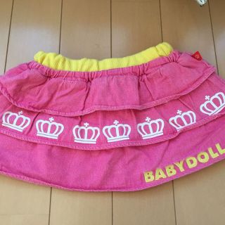 ベビードール(BABYDOLL)のBABY DOLL ベビードール ディズニー ミッキー スカート ピンク 80(スカート)