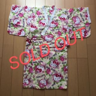 値下げ！ハローキティ 浴衣 サンドレス 黄色 80(その他)