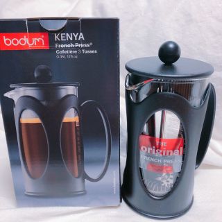 ボダム(bodum)の美品 bodum KENYA フレンチプレス 箱付き未使用品(その他)