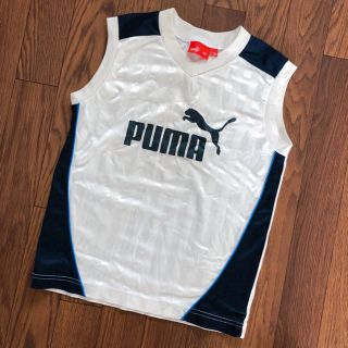 プーマ(PUMA)のPUMA キッズ 白タンクトップ 130(Tシャツ/カットソー)