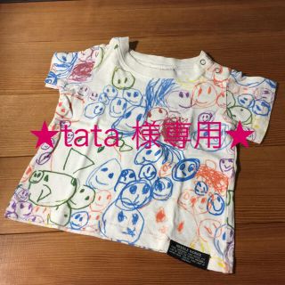 ニードルワークスーン(NEEDLE WORK SOON)のtata様専用【NEEDLE WORKS】落書き風Tシャツ 80㎝(Ｔシャツ)