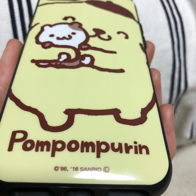 サンリオ(サンリオ)のポムポムプリン iPhoneケース スマホ/家電/カメラのスマホアクセサリー(iPhoneケース)の商品写真