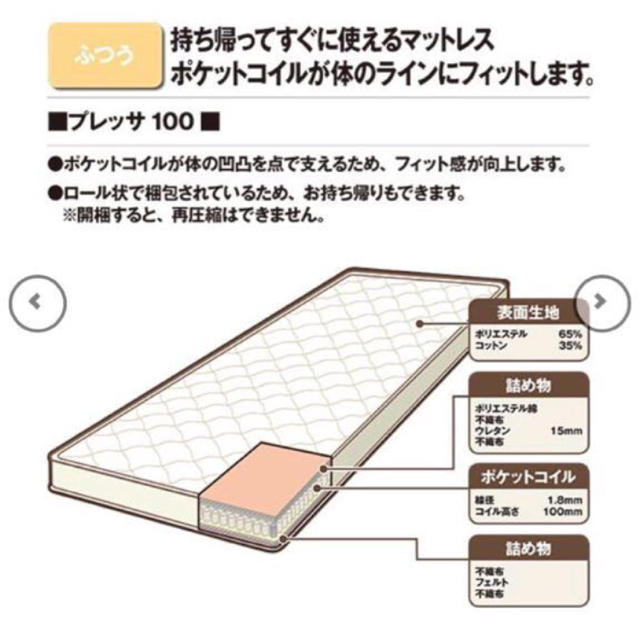 ニトリ(ニトリ)の新生活応援 ベッド フレーム マット セット 売り切り値下げ中！ インテリア/住まい/日用品のベッド/マットレス(シングルベッド)の商品写真