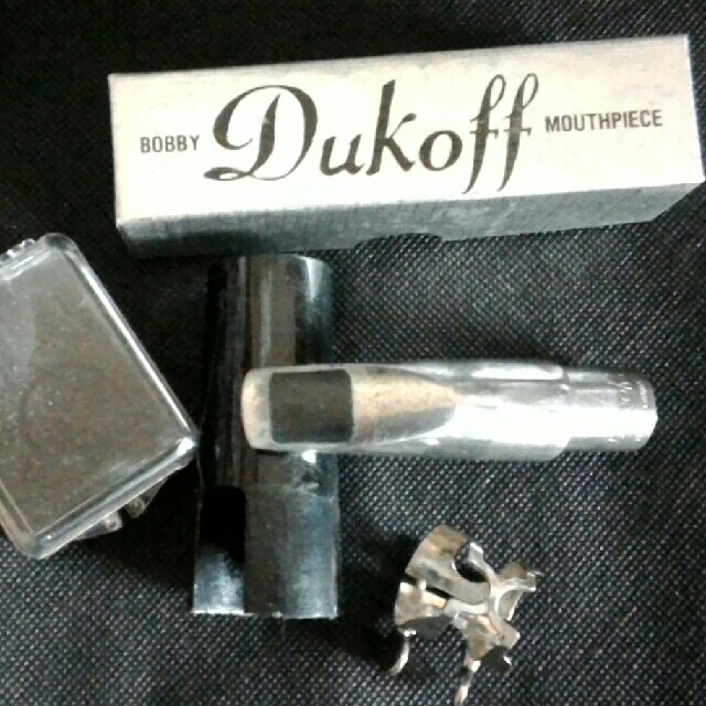 アルトサックス用MP Bobby Dukoff D5・締め金はハリソン銀メッキ 楽器の管楽器(サックス)の商品写真