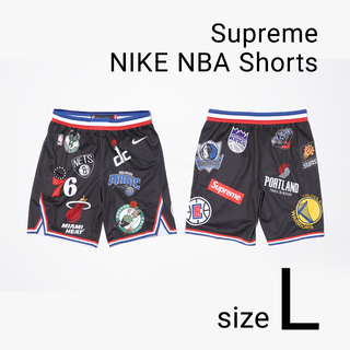 シュプリーム(Supreme)の黒 L Supreme x Nike x NBA Authentic Short(ショートパンツ)