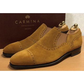 ジョンロブ(JOHN LOBB)の【未使用】カルミナ セミブローグ スリッポン サイズ7【送料無料】CARMINA(ドレス/ビジネス)