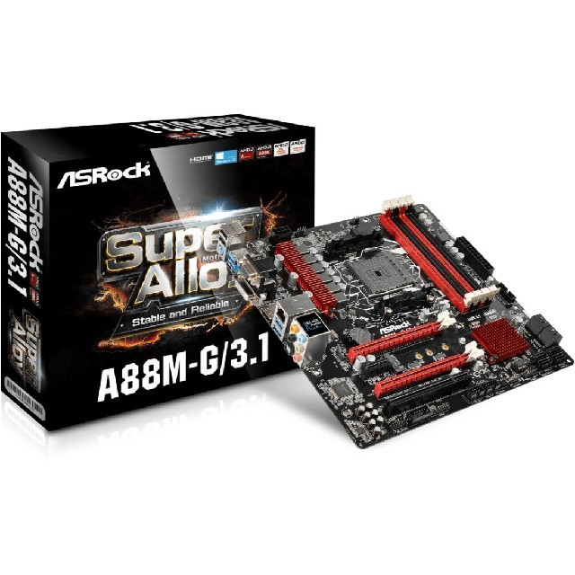 【新古品】AMD マザーボード Asrock A88M-G/3.1 スマホ/家電/カメラのPC/タブレット(PCパーツ)の商品写真