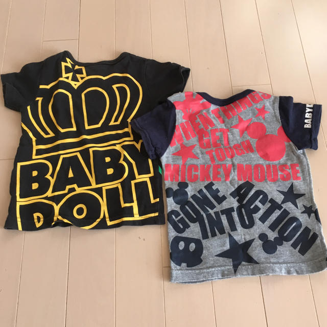 BABYDOLL(ベビードール)の愛優華様専用☆baby doll☆ミッキーTシャツ2枚セット キッズ/ベビー/マタニティのキッズ服男の子用(90cm~)(Tシャツ/カットソー)の商品写真