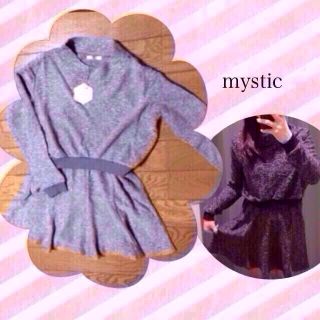 ミスティック(mystic)のミスティック♡新品 セットアップ風ワンピ(ひざ丈ワンピース)