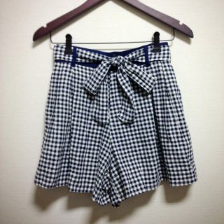 ローリーズファーム(LOWRYS FARM)の美品＊LOWRYSチェックリボンスカート(ミニスカート)