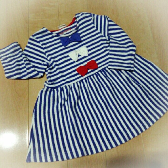 mou jon jon(ムージョンジョン)の90　ムージョンジョン　ワンピース キッズ/ベビー/マタニティのキッズ服女の子用(90cm~)(ワンピース)の商品写真