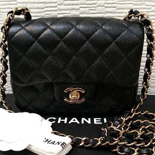 シャネル(CHANEL)の新品未使用ミニマトラッセキャビアスキン黒       (ショルダーバッグ)