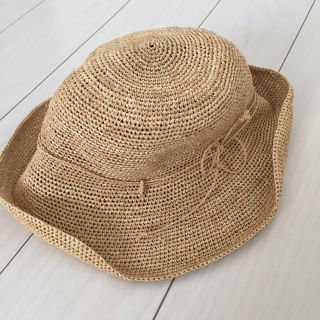 ムジルシリョウヒン(MUJI (無印良品))のラフィア帽子(麦わら帽子/ストローハット)