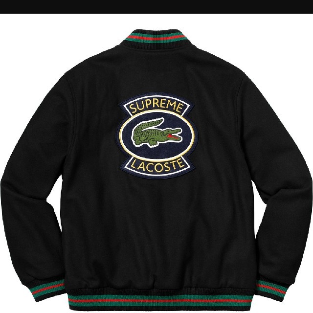 Supreme(シュプリーム)のSupreme Lacoste Varsity Jacket sサイズ メンズのジャケット/アウター(スタジャン)の商品写真