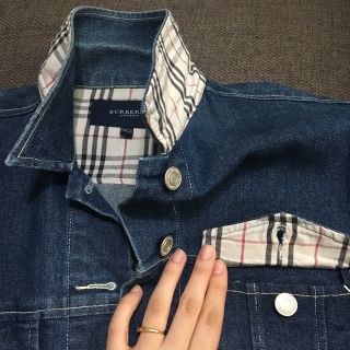 Burberry london バーバリー ロンドン デニムジャケット Gジャン バーバリーロンドン ストレッチ ベルト デニム ジャケット シャツ 40 L