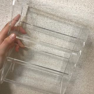 ムジルシリョウヒン(MUJI (無印良品))のしな様 無印良品 アクリルボトルスタンド3段(小物入れ)