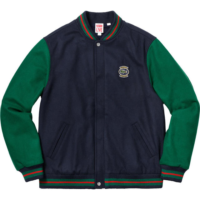 Supreme(シュプリーム)のsupreme LACOSTE Wool Varsity Jacket メンズのジャケット/アウター(スタジャン)の商品写真