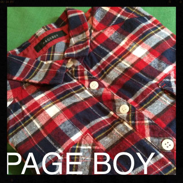 PAGEBOY(ページボーイ)のほぼ新品✨赤チェックシャツ👚 レディースのトップス(シャツ/ブラウス(長袖/七分))の商品写真