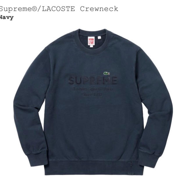 supreme lacoste crewneckのサムネイル