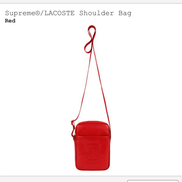 テレビで話題 summer - supreme®︎/LACOSTE - Lacoste Bag 赤 spring ...