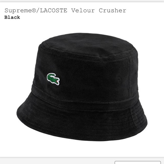 日本販売店舗 supreme Lacoste velour Crusher 黒 L | galvenchrom.com