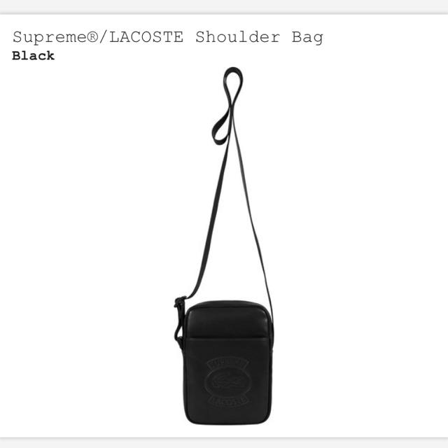 込 Supreme / LACOSTE Shoulder Bag シュプリームショルダーバッグ