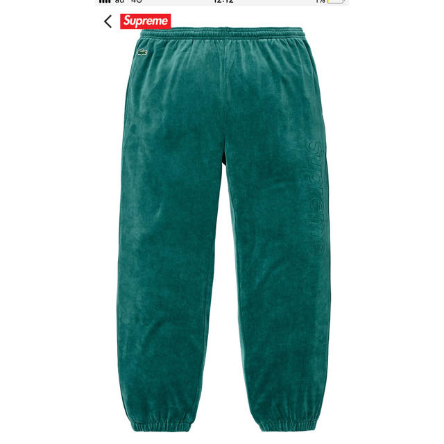 Supreme - Sサイズ Supreme Lacoste velour track pantsの通販 by old's shop｜シュプリームならラクマ