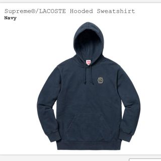 シュプリーム(Supreme)のsupreme lacoste hooded sweatshirt(パーカー)