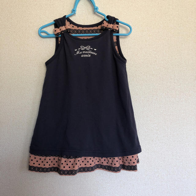 3can4on(サンカンシオン)の3can4on  リバーシブルワンピース キッズ/ベビー/マタニティのキッズ服女の子用(90cm~)(ワンピース)の商品写真