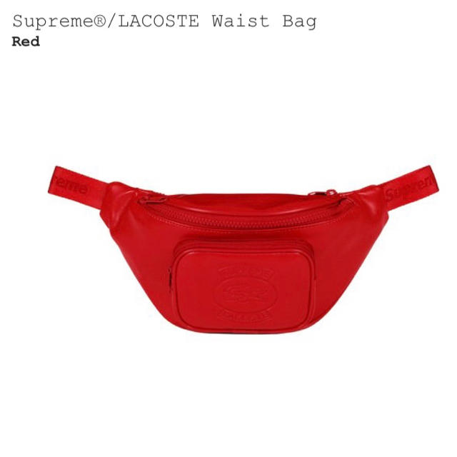 18ss supreme lacoste waist bag